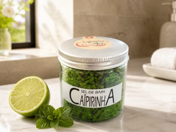 Sel de bain odeur caïpirinha