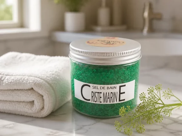Sel de bain odeur criste marine