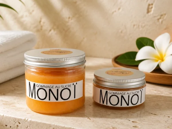 Pots de gommage au sucre Monoï